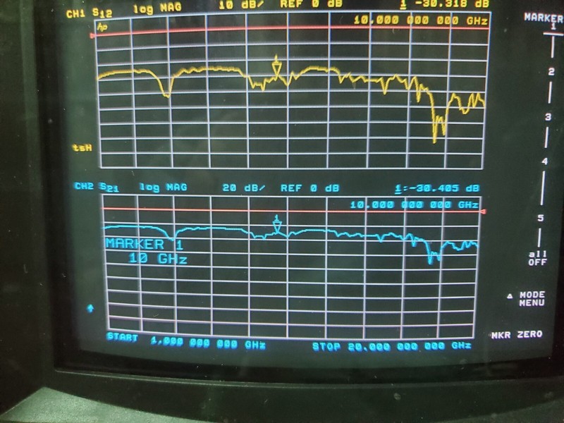 Narda 22374 Variable Attenuator N-connectors TESTED (see plots) .5-15 GHz maybe? gallery