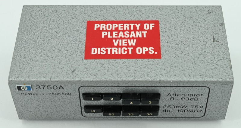 HP 3750A Step Attenuator 0–99 dB 75Ω DC–100MHz 250mW Hewlett Packard Vintage RF gallery