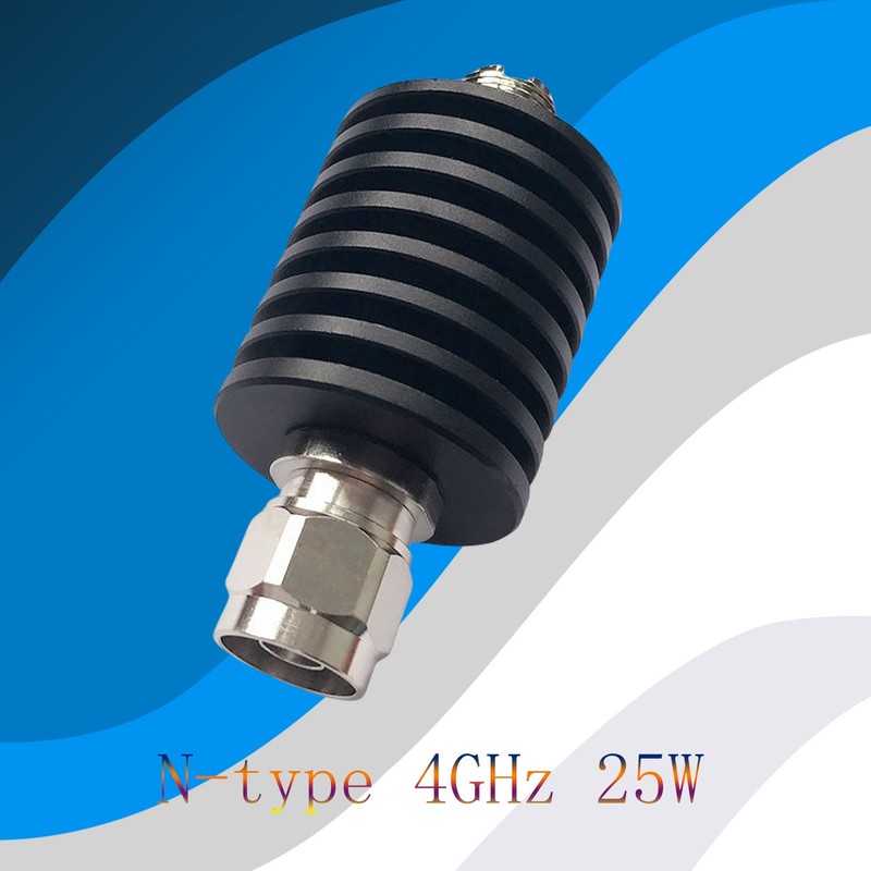 25W N-Type 10dB Fixed RF Coaxial Attenuator DC-3GHz 50Ohm for Network Analyzer