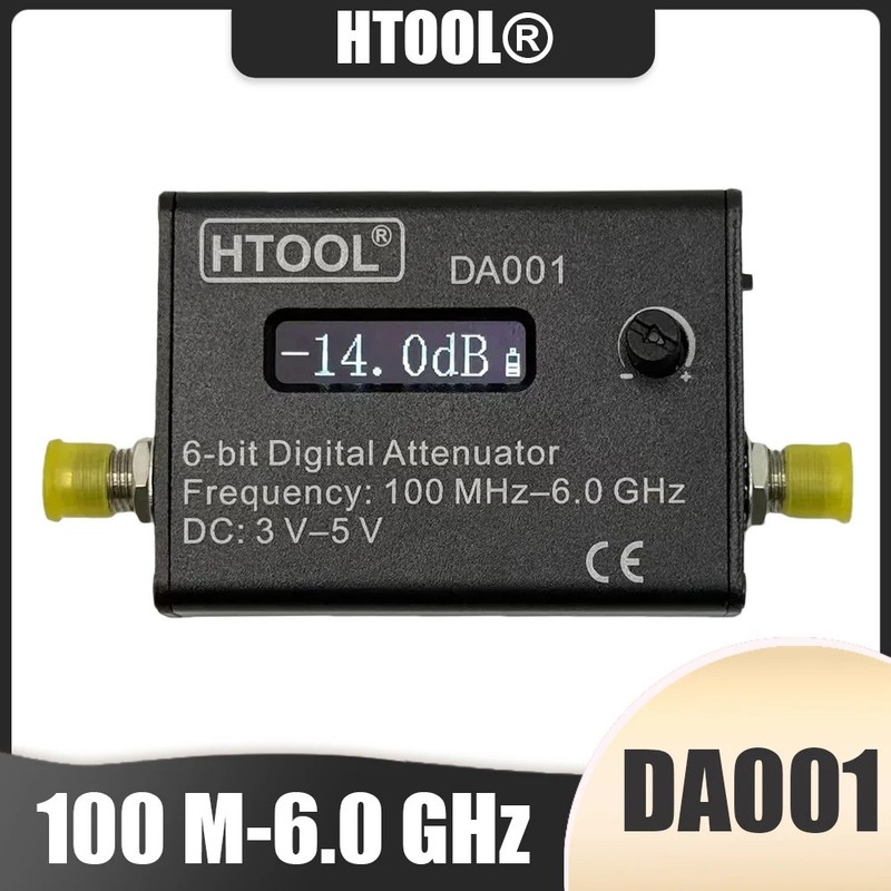 RF Attenuator 0.5dB Step 100M-6GHz 0-31.5dB for Industrial Communication