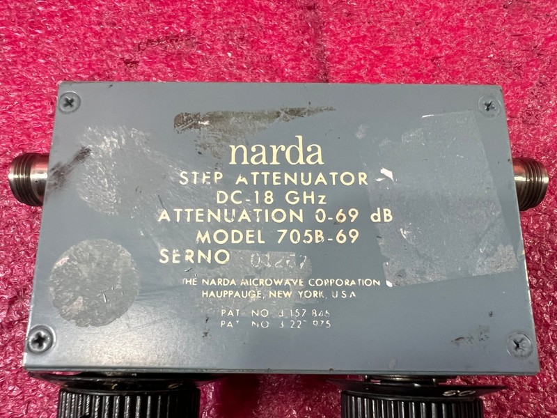 NARDA RF STEP ATTENUATOR DC-18 GHz 0=69 db 705B-69 gallery