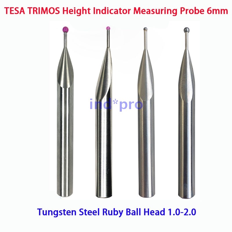 New Tungsten Steel Ruby Ball Head 1.0-2.0 TESA TRIMOS Height Indicator Probe 6mm