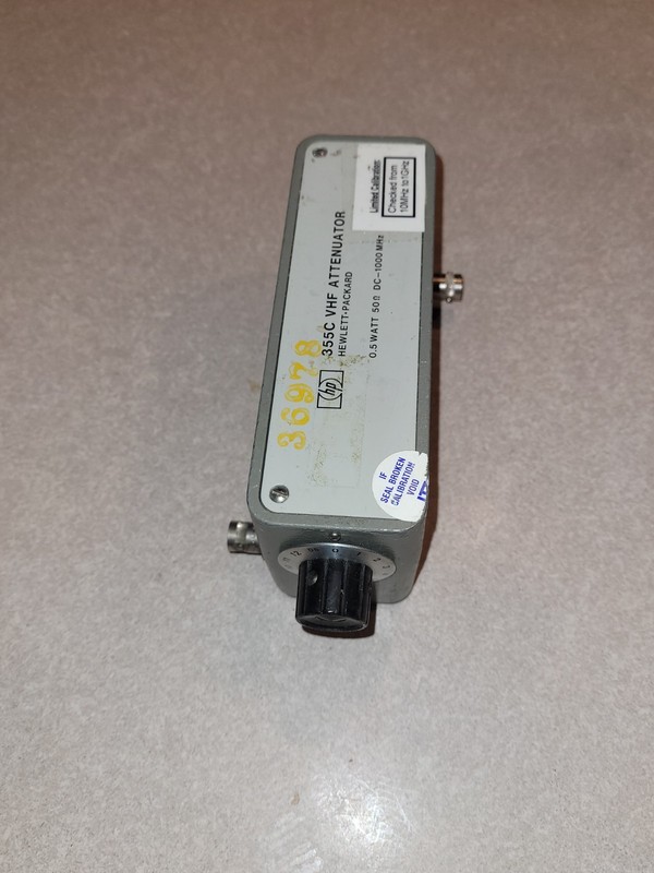 HP 355C VHF Attenuator 50Ω DC-1000 MHz 0-12dB/1dB Steps