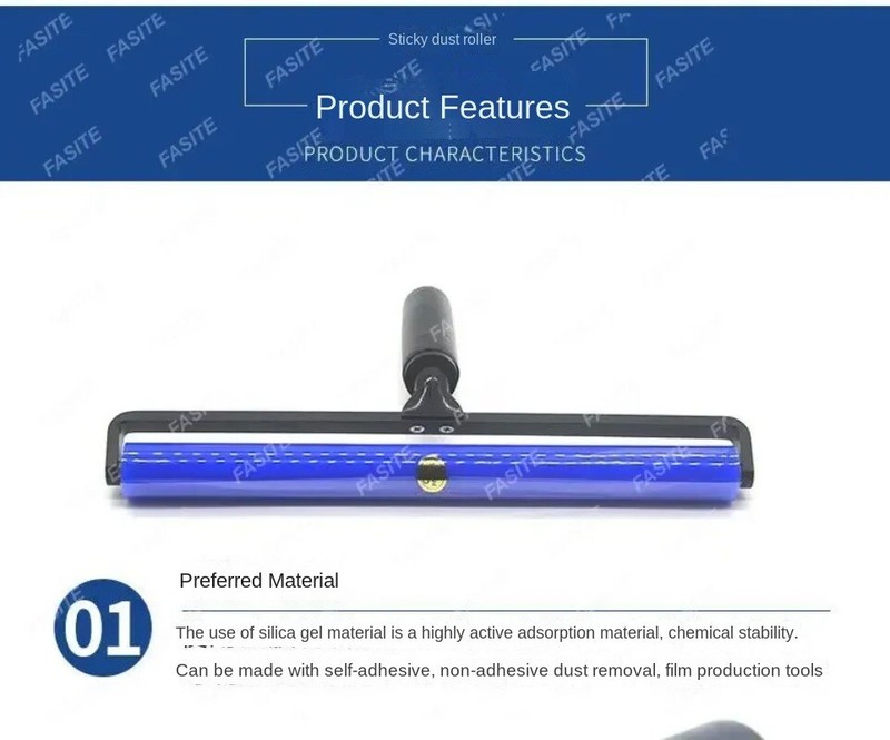 Cleaning Patch Glue Roller Sticky Dust Roller Sticky Dust Dust Removal Silicone gallery