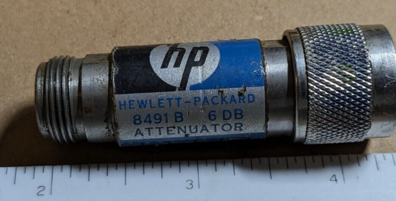 Used HP 8491B Coaxial Fixed Attenuator DC-8 GHz 6DB & Bendix 21-31114-1