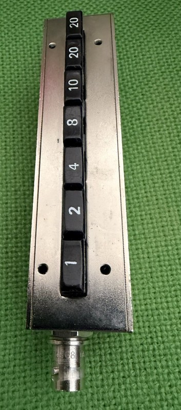 JFW 50B-001 50 Ohm Pushbutton Attenuator DC-750 MHz 0-65dB x 1dB - USED gallery