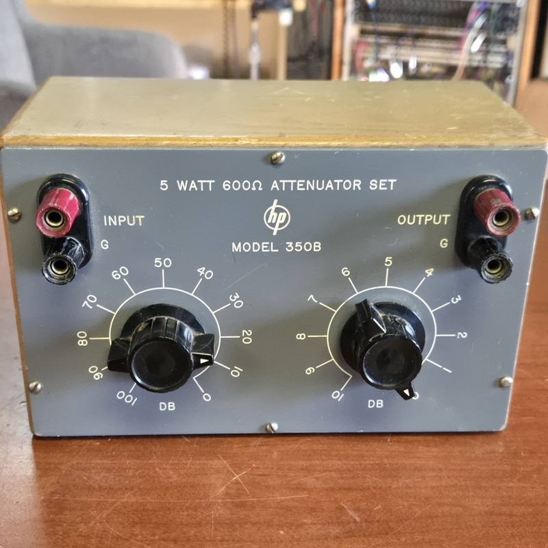 Hewlett Packard Attenuator Set Model 350b 5 Watt 600 Ohm 1950s gallery