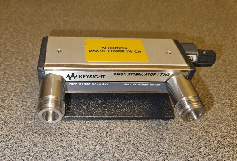 Keysight 8495A Manual Attenuator, 4 GHz, 70 dB, 10-dB Steps; N-Female Connector gallery
