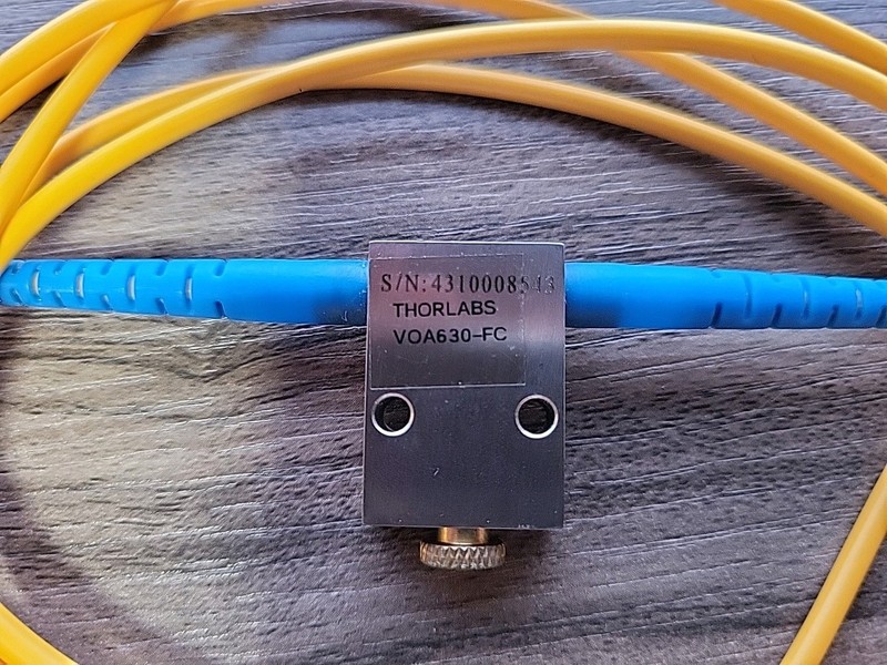 Thorlabs SM Variable Attenuator, 630nm, 50 dB, In-Line, FC/PC Connectors gallery