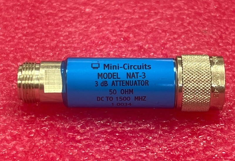 Mini Circuts NAT-3 DC-1500MHz 50 Ohm Type-N Attenuator