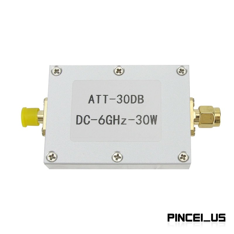 DC-6GHz 30W 30DB RF Attenuator SMA Female+Male for Power Meter Spectrum Analyzer gallery