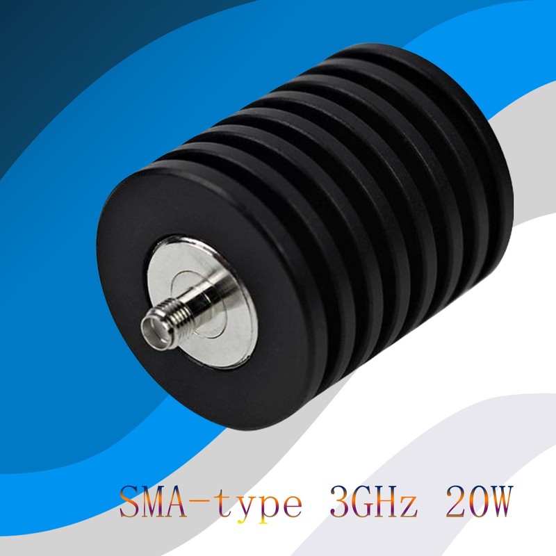 OEM 20W SMA 10db RF Attenuator DC-3GHz 50 Ohm Fixed Coaxial Attenuator Connector gallery