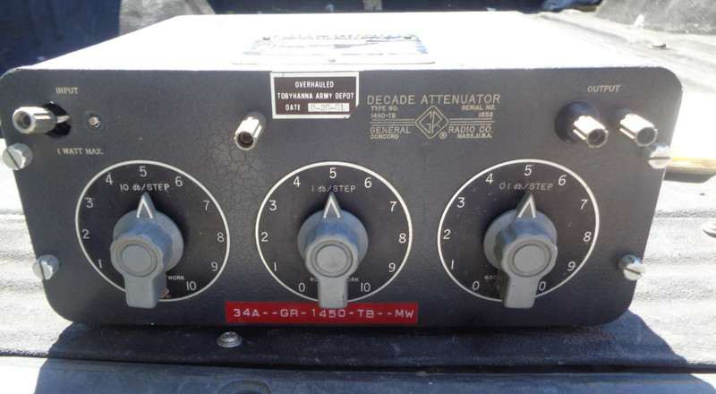 General Radio Company Decade Attenuator Type 1450