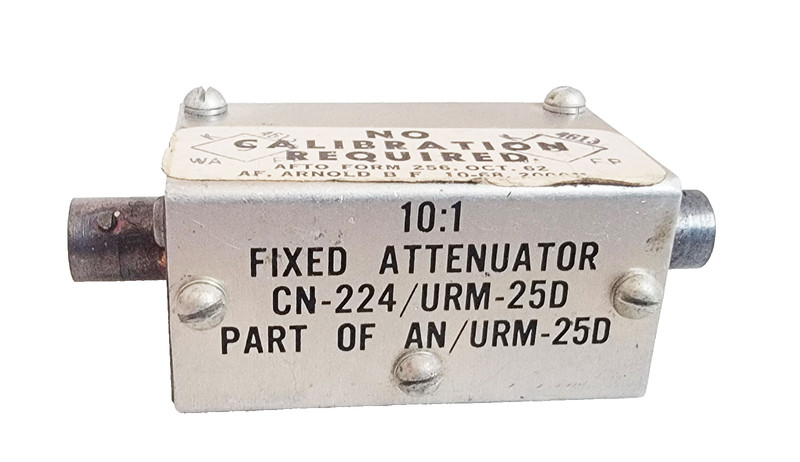 CN-224 / URM-25D 10:1 Fixed Attenuator for RF Signal Generator Set AN/URM-25D