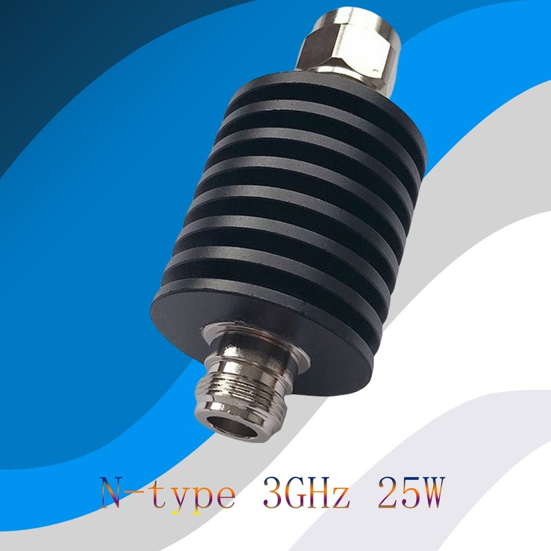 25W N Type RF Fixed Attenuator DC to 3GHz High Power Coaxial Attenuator with gallery