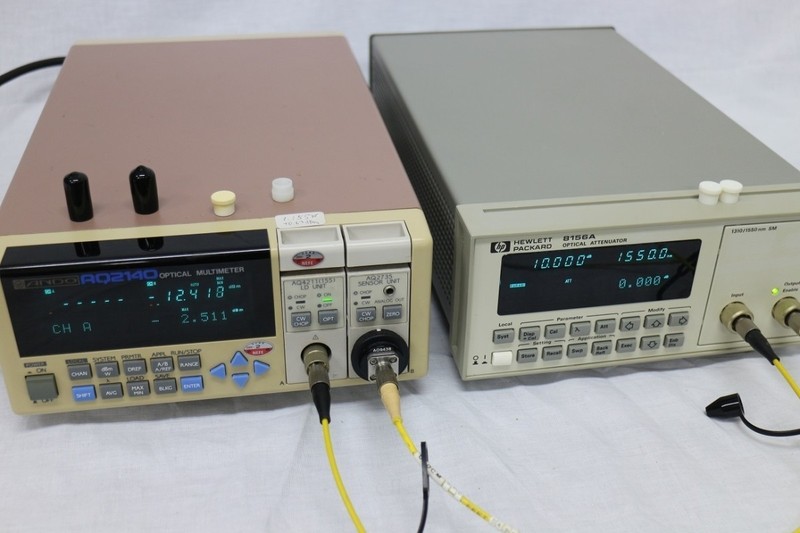 HP 8156A Optical Attenuator 1250-1650nm SMF 60dB High Accuracy Tested Working gallery