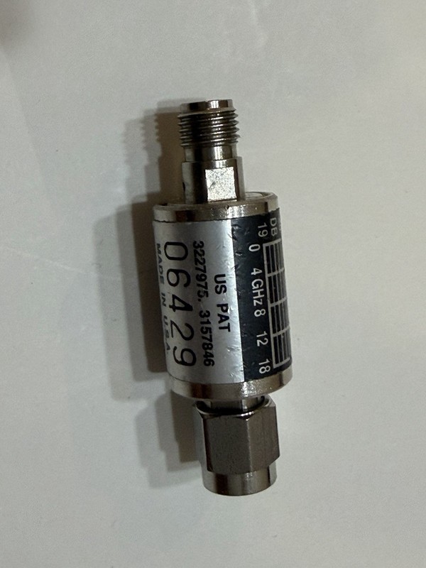 Hewlett Packard 8493B 20dB Attenuator DC-18GHz Precision RF Microwave Component gallery