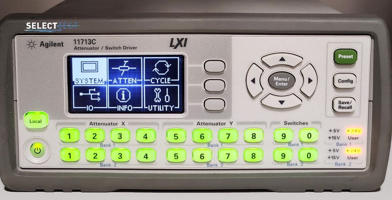 AGILENT (KEYSIGHT) 11713C LXI DIGITAL ATTENUATOR / SWITCH DRIVER (REF.: H) gallery