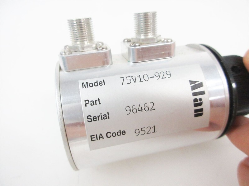 ALAN 75V10-929 10 dB RF MICROWAVE FREQUENCY COAXIAL STEP ATTENUATOR BNC 75 OHM gallery