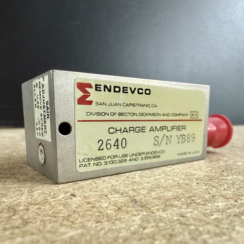 Endevco Charge Amplifier 2640 Vintage Becton Dickinson Test Equipment