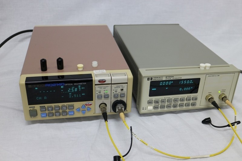 HP 8156A Optical Attenuator 1250-1650nm SMF 60dB High Accuracy Tested Working gallery