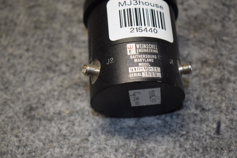 WEINSCHEL / 910-10-11 / SMA Variable Attenuator, #215440-R1*B62 gallery
