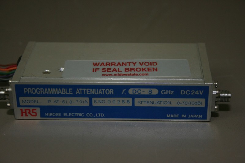 HRS Hirose P-AT-6 Attenuator, 0-70db/10db steps, fully Tested, 30 day Warranty