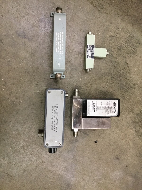 HEWLETT PACKARD 355C Attenuator, Unit UFC-1100 Controller, Anritsu MA59A, & 2798