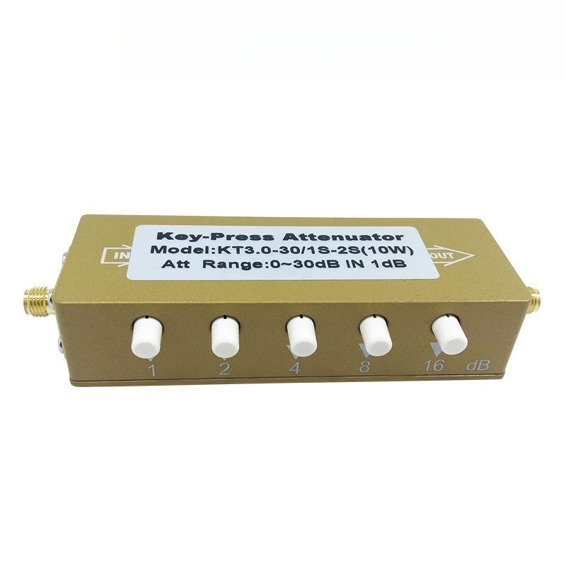 KT3.0-30/1S-2S(10W) Step Attenuator 0-30dB 0-3G SMA-KK Key-Press Attenuator