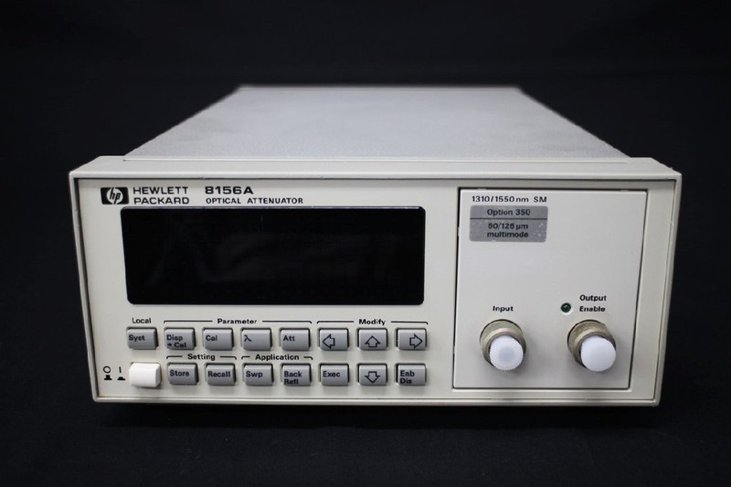 HP 8156A/350 1250-1650nm Optical Attenuator 60dB SMF MMF High Accuracy Tested