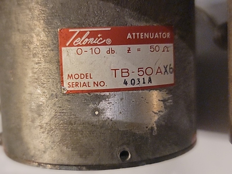 Vintage TELONIC ROTARY TB-50A And TA-50AX6 Step Attenuator gallery