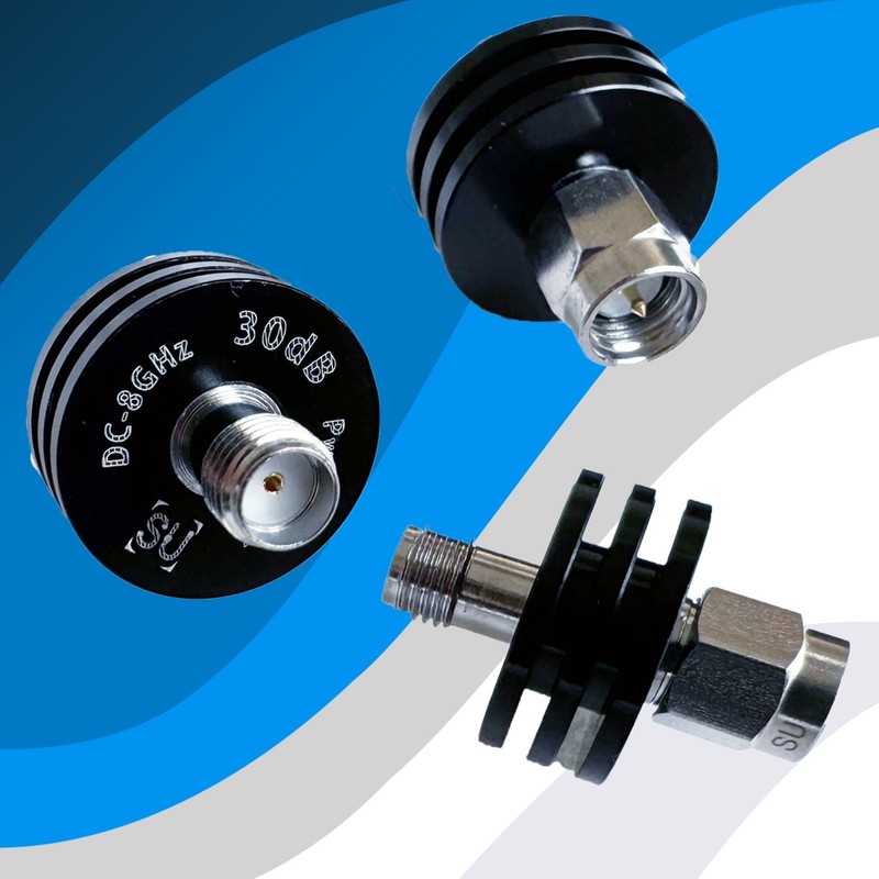3Watt SMA 10db coaxial fixed attenuator ATT: 1-40dB Frequency DC to 8GHz 50Ohm