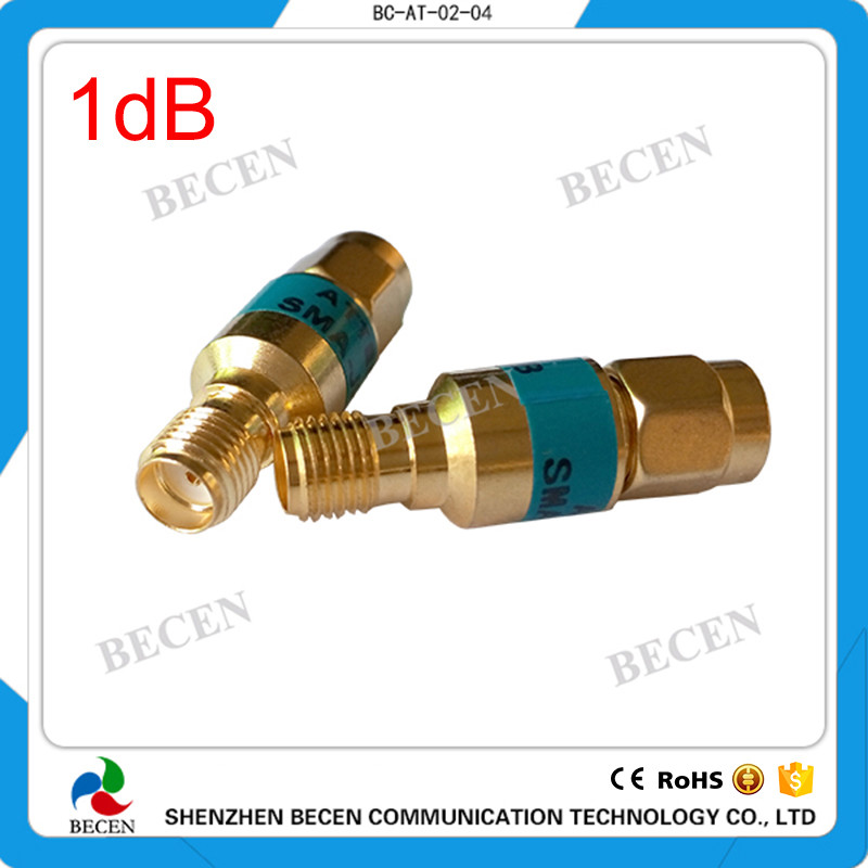 rf Coaxial 2W SMA Attenuator 1DB SMA Plug male to Jack female 2Watt DC-6Ghz
