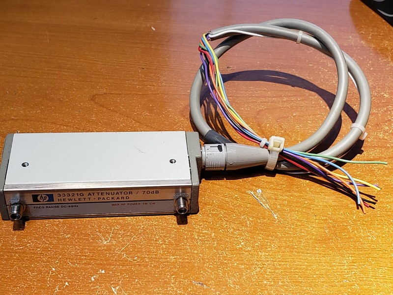 HP Agilent 33321G Programmable Step Attenuator 70dB DC-4 GHz SMA 8495G 1-Watt CW
