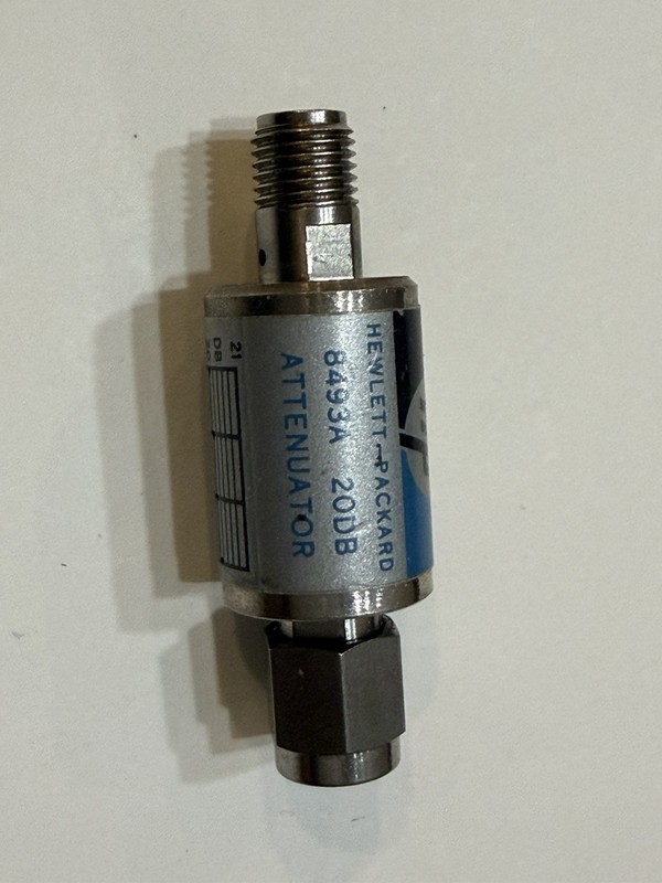 Hewlett Packard 8493A 20dB Attenuator DC-12.4GHz RF Microwave Component gallery