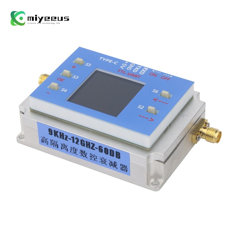 Digital Programmable Controlled Attenuator Module 60dB TFT Display SMA Connector gallery