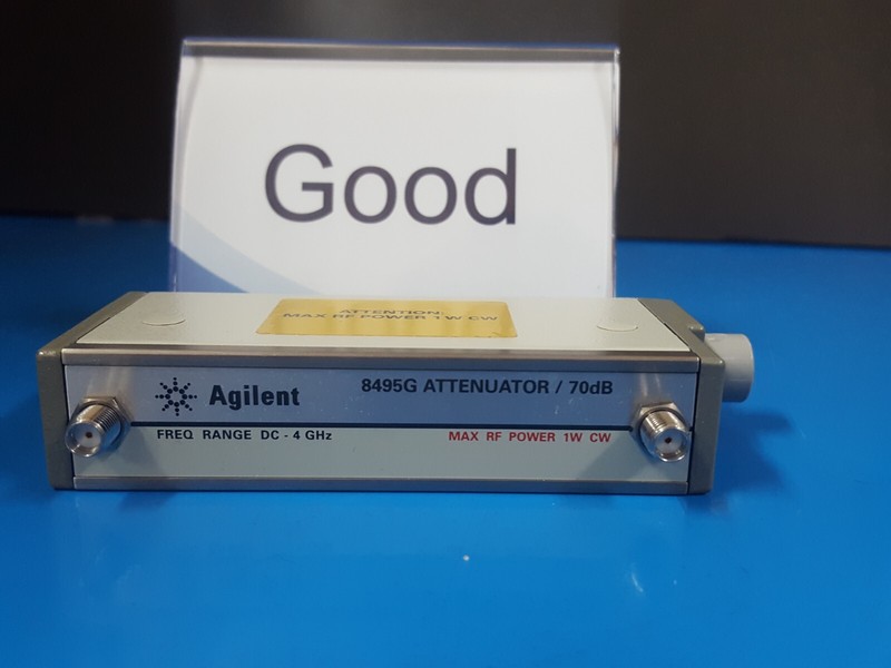 Agilent 8495G: Program Step Attenuator DC-4Ghz 70 dB, W/Opt. 002 011 (4383)