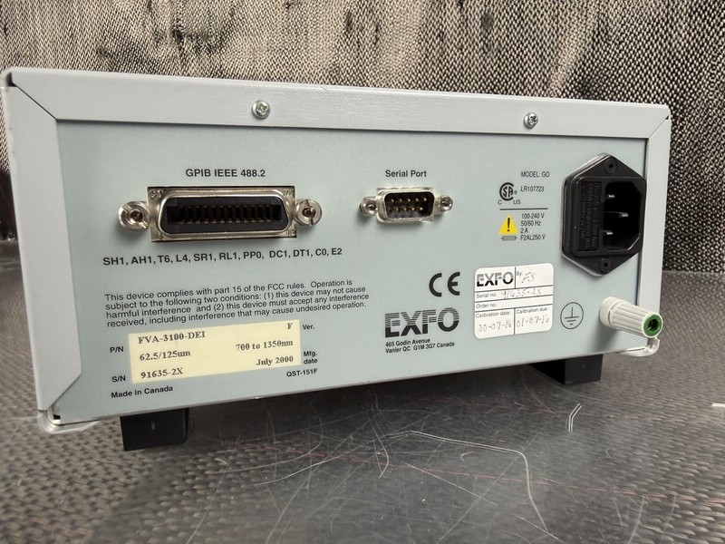 EXFO FVA-3100 Variable Attenuator w/ Power Cable *Guaranteed* VGC! Ships Fast gallery