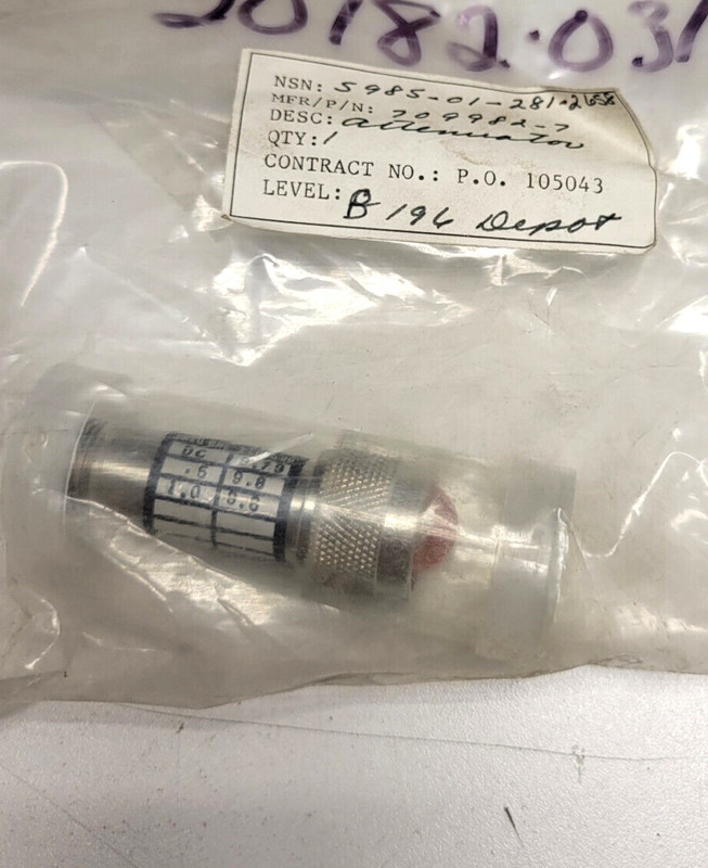 5985-01-281-2658 Fixed Attenuator 709982-7 Model 9711-10