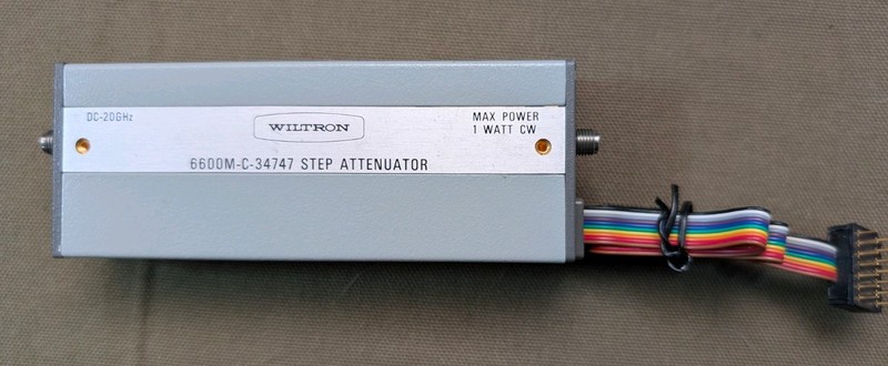 Wiltron 6600M-C-34747 0-110dB Programmable Step Attenuator DC-20GHz 10dB Steps