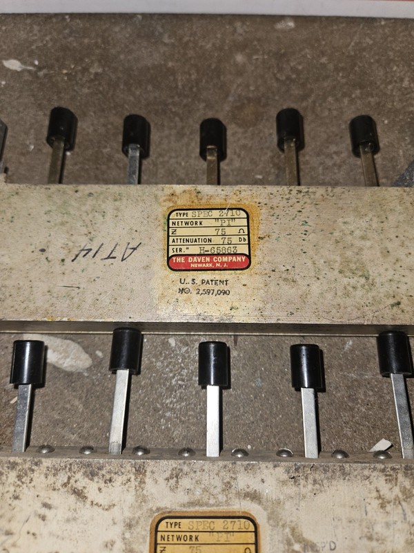 8 VINTAGE DAVEN WESTERN ELECTRIC-KS-14191 75 OHM ATTENUATORS SILVERPLATE gallery