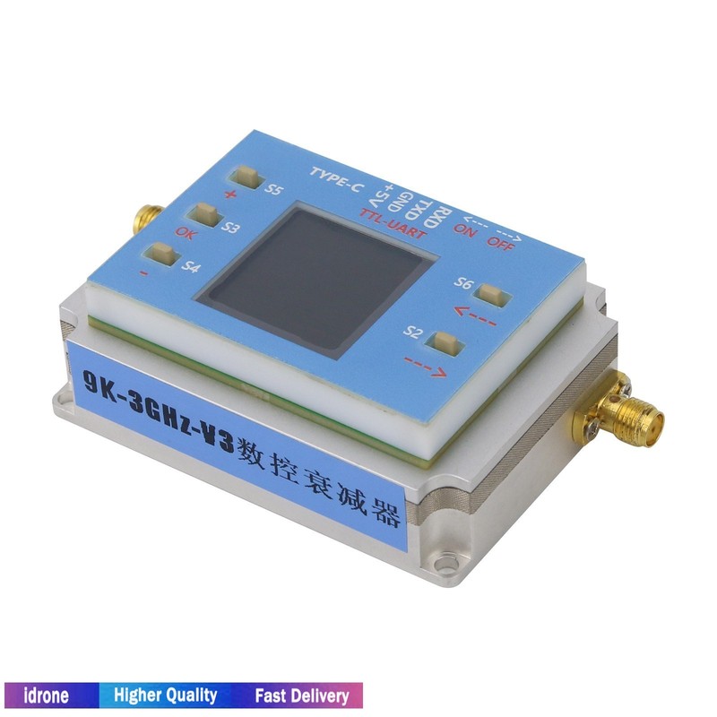ATT-6000V3.0 90dB DC-3GHz Programmable RF Attenuator 0.25dB Step w/ 1.3" OLED gallery