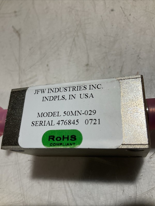JFW INDUSTRIES 50MN-029 SMA ROTARY ATTENUATOR SIGNAL IN RADIO LOT OF 4 U3S gallery