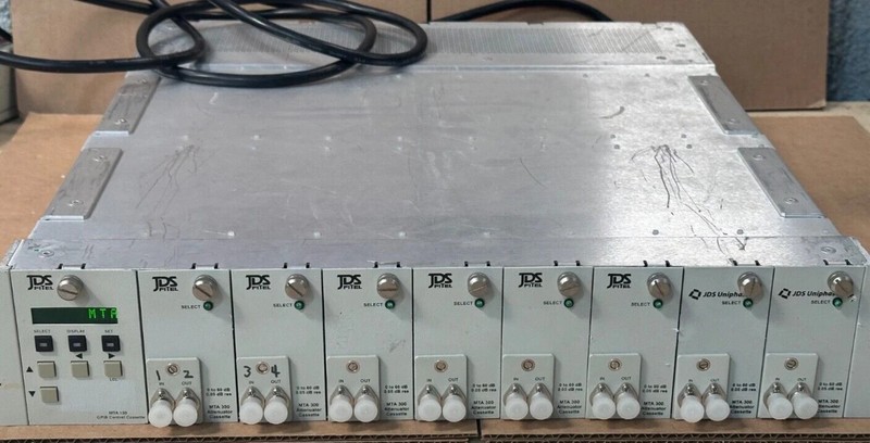 JDS Uniphase MTA100 8‑Slot Programmable Optical Attenuator Shelf MTA300