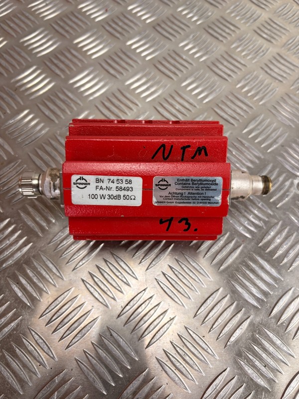 Spinner RF Attenuator 30dB 100W 50 Ohm BN745358 High Power Coaxial
