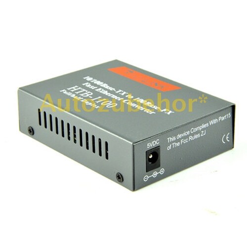 10/100 Base-TX To 100 Base-FX Fast Ethernet Converter HTB-1100 2KM Brand New