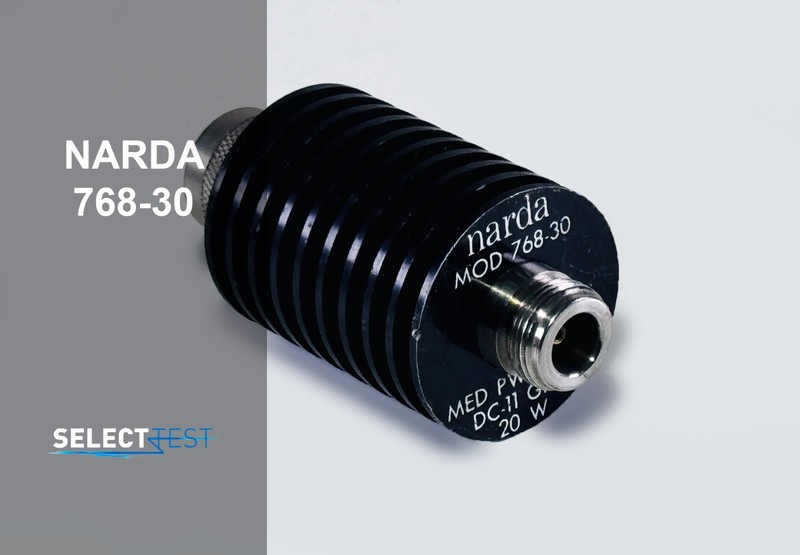NARDA 768-30 30Db, 20W, DC-11GHz HIGH POWER ATTENUATOR ****LOOK**** (REF.: N)