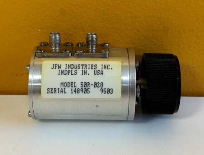 JFW 50R-028 DC to 1000 MHz, 0-1 dB, 50 Ohm, SMA (F-F), Rotary Attenuator. New!