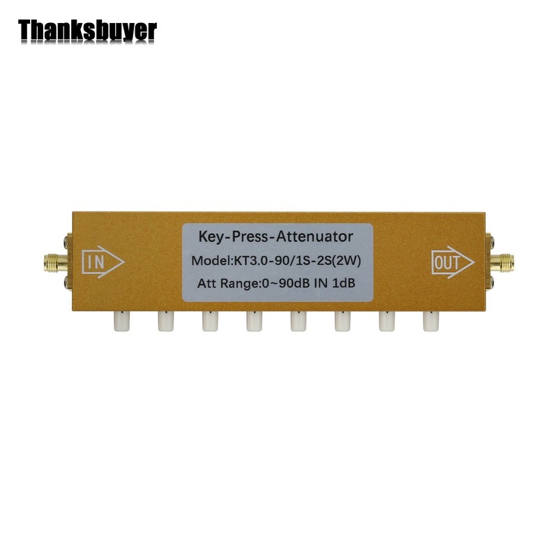 2W SMA-KK Type 0-90dB 0-3GHz RF Adjustable Attenuator Digital Step RF Attenuator gallery