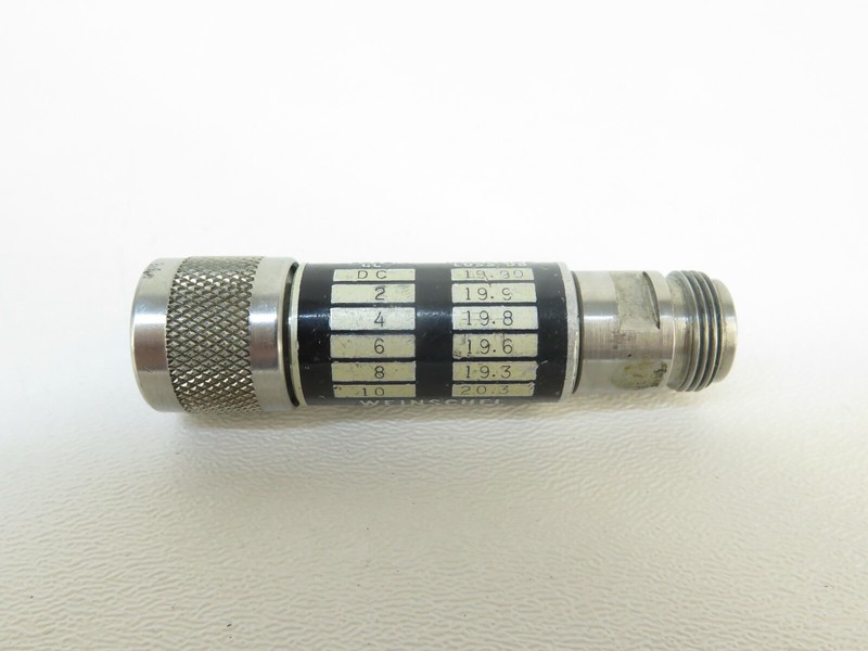 Weinschel Engineering 1-20N Fixed Attenuator - 12.4GHz, 5W, N-type gallery